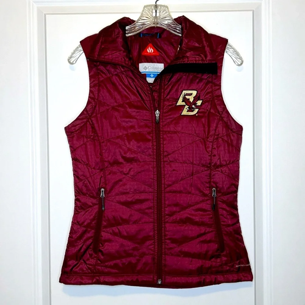 Columbia Women’s Boston College Omni-Heat Puffer Vest Great condition size XS - Picture 11 of 11